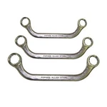 3 Piece U Shaped Box End Type Wrench Tool Set Metric Sized Angled Bent. Fixed Price $27.99.