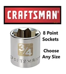 Craftsman 3/8" Or 1/2" Drive Sae Star Point Socket Any Size Std New. Fixed Price $16.95.
