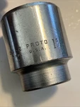 Vintage Proto 1 5/8" 3/4" Drive Socket 5552. Fixed Price $12.00.
