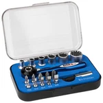18 Pc Ratchet Tool Set With Double-ended Aluminium Handle. Fixed Price $23.93.