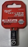 Milwaukee Drive 1/4"F X 3/8" Adapter Piece New. Fixed Price $8.81.