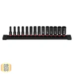 Milwaukee Tool 49-66-7008 3/8 In Drive Shockwave Impact Socket Set Metric, 14 Pc. Fixed Price $64.97.
