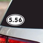 5.56 AR15 AR-15 M4 Oval Sticker Car Truck All Chrome And Regular Colors. Fixed Price $29.95.