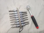 Mac Tools Hex Sockets SXAB15B Mm/sae + Ratchet XR990PA; All 3/8" Drive Bundle. Fixed Price $170.00.