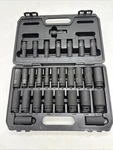 Klutch Chrome Moly 1/2IN-DRIVE Deep Impact Socket Set 29-PIECES & Sae/metric. Fixed Price $70.00.