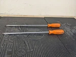 #BD565 Snap On Tools Orange Flat / Slotted Screwdriver Set SSD4100 SSD4120 Usa. Fixed Price $43.95.