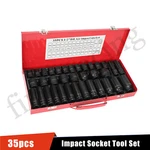 35PCS 1/2 Inch Drive Deep Impact Socket Set Metric Garage Workshop. Fixed Price $42.87.